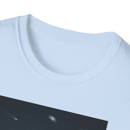 Cosmic Vibes Unisex T-Shirt - UFO & Moon Design, Relaxed Fit Tee for Space Lovers, Gift for Sci-Fi Fans, Casual Wear, Everyday Essentials, t-shirt, tshirt, png