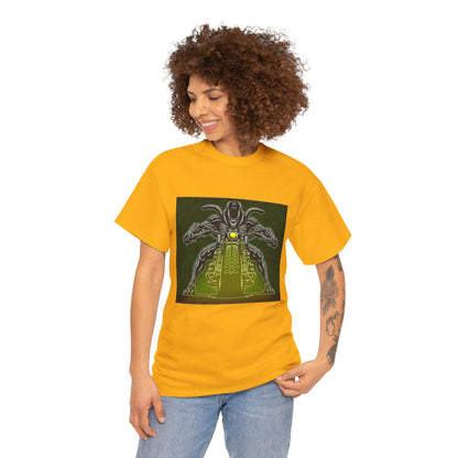 Alien Biker Neon Sci‑Fi Motorcycle T-Shirt