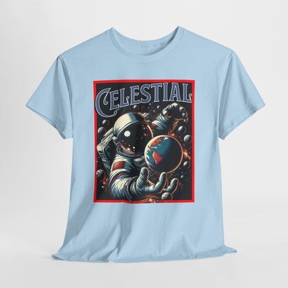 Celestial Astronaut Tee - Unisex Vintage Space Graphic T-Shirt, png, t-shirt, tshirts