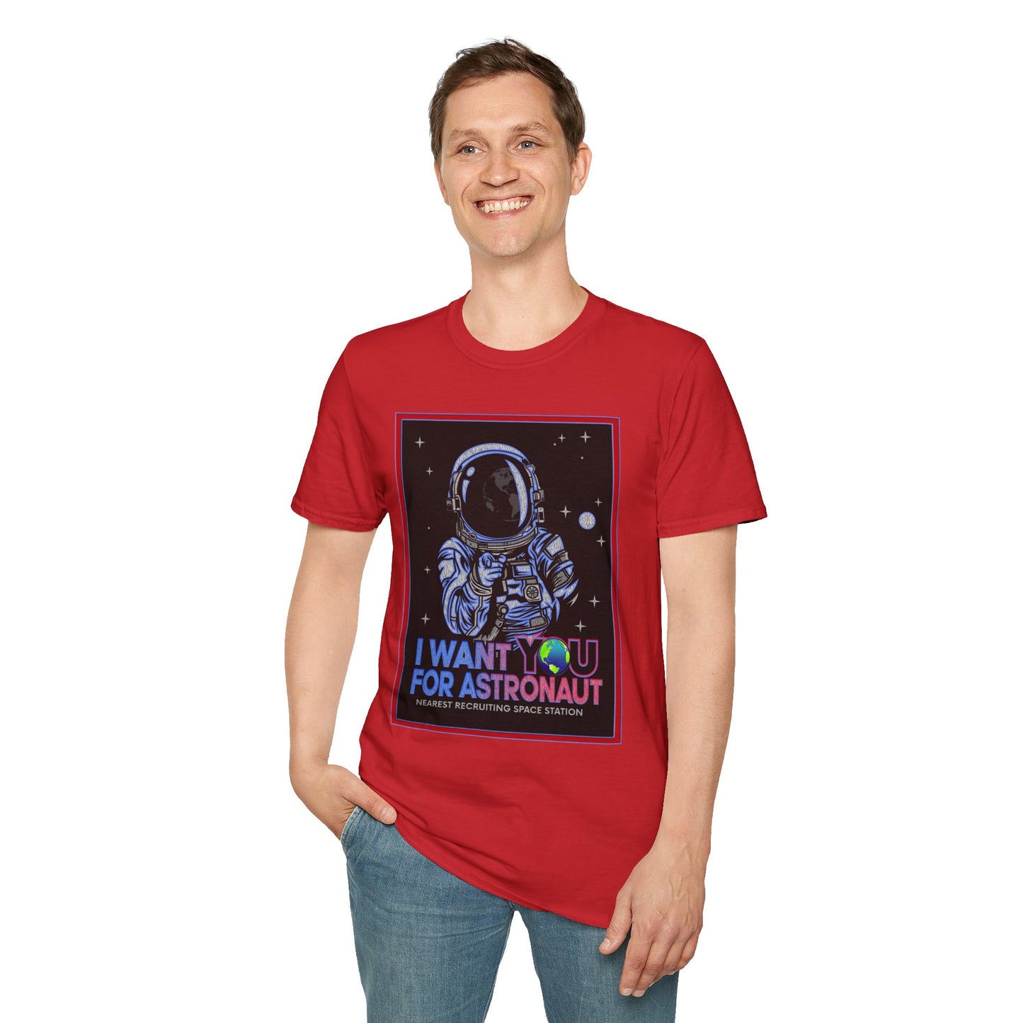 Astronaut Recruitment T-Shirt, Space Lover Gift, Unisex Tee, Science Fiction Apparel, Graphic Shirt, Outer Space Fashion, Graphic design