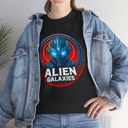 Alien Galaxies T-Shirt — Sci‑Fi Alien Emblem Tee, unisex, t-shirt, png, graphic design