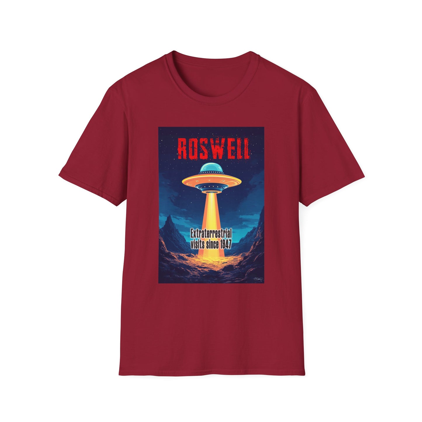 Roswell Alien Encounter Unisex T-Shirt, Retro Space UFO Tee, Sci-Fi Lovers Gift, Convention Wear, Extraterrestrial Tee, graphic design, png