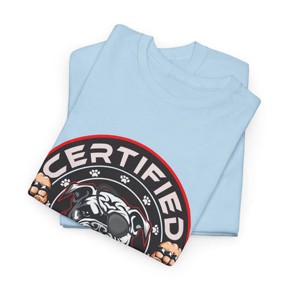 Certified Bounty Hunter, Unisex Heavy Cotton Tee, comedy, bulldog, print design, png, GraphicTees