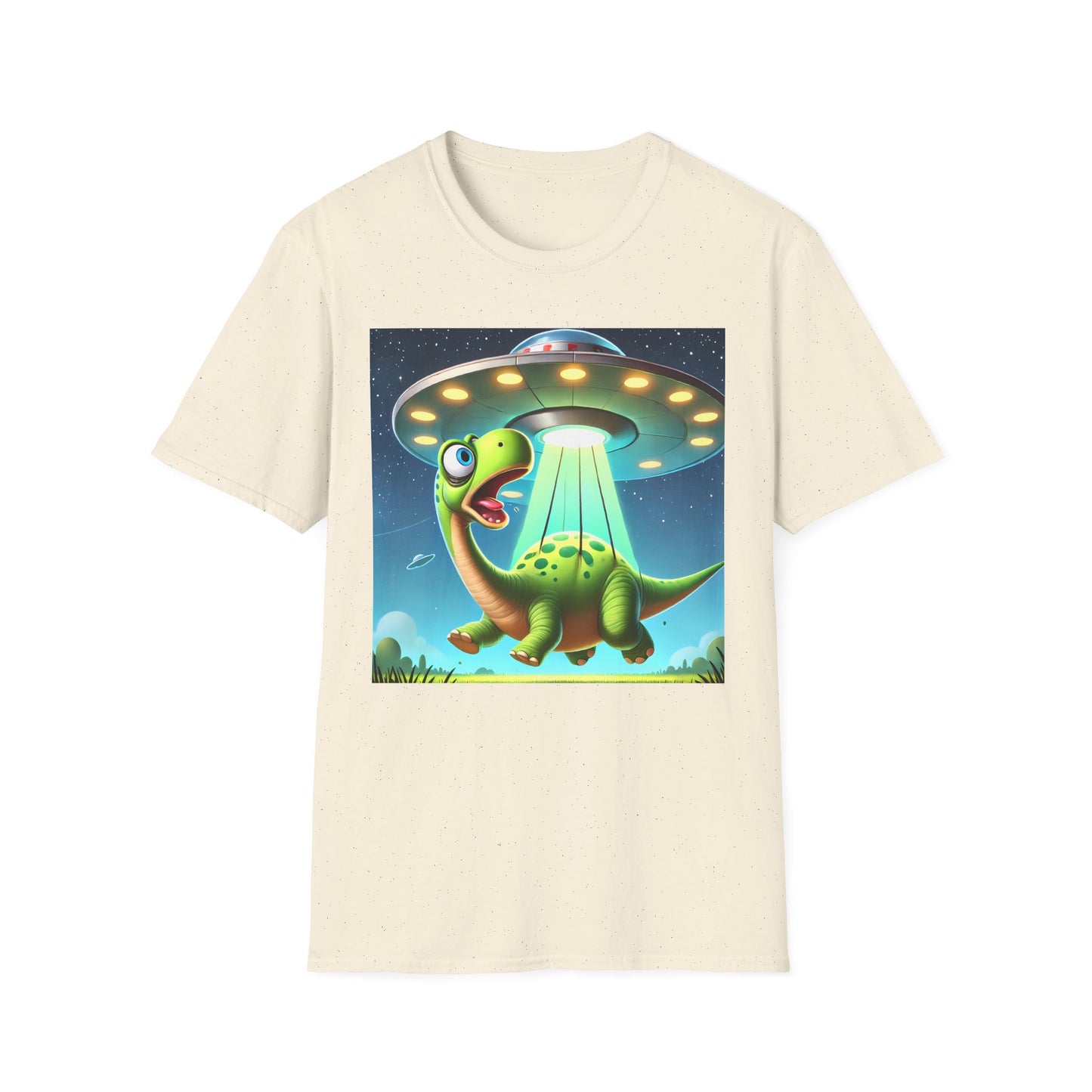 Cute Alien Dinosaur Unisex T-Shirt, Fun Graphic Tee, Kids & Adults, Space Theme, Playful Gift Idea, Birthday, Casual Wear