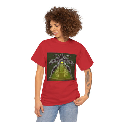 Alien Biker Neon Sci‑Fi Motorcycle T-Shirt
