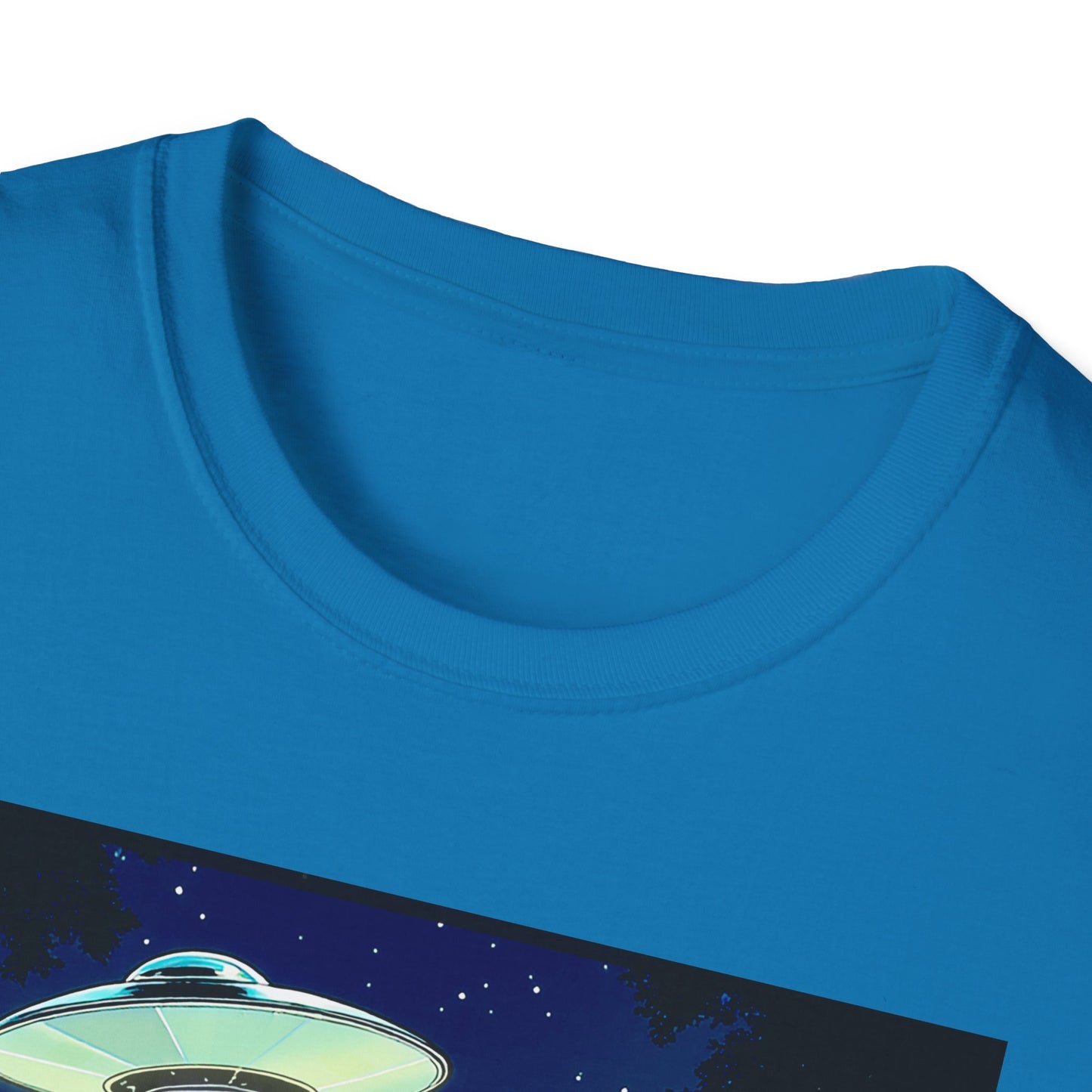 Bigfoot Probe Unisex Softstyle T-Shirt - Fun UFO Graphic Tee, Perfect Gift, Halloween, Nerd Culture, Outdoors, Alien, Graphic tees, t-shirts, Graphic design, t-shirts, tees