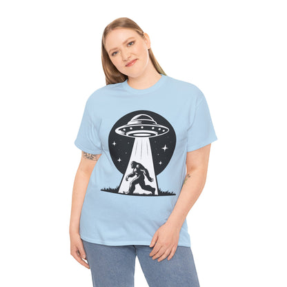 Bigfoot UFO Unisex Tee Graphic Design T-Shirt, GraphicTees, png, sublimation