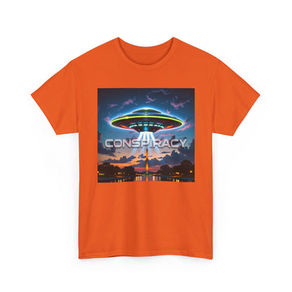 Retro Neon Alien UFO T-Shirt — "Conspiracy at DC" Graphic Tee