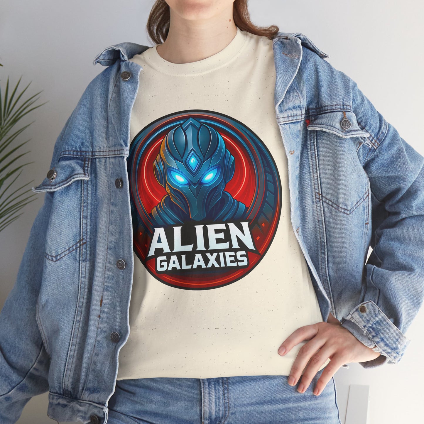 Alien Galaxies T-Shirt — Sci‑Fi Alien Emblem Tee, unisex, t-shirt, png, graphic design