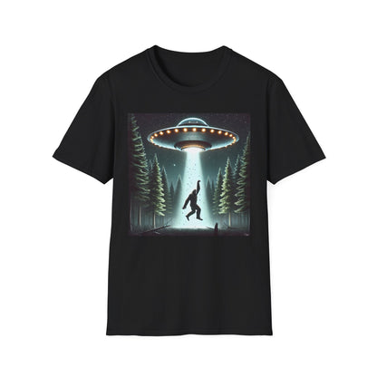 Funny UFO Abduction Unisex T-Shirt, Alien Theme Tee, Gift for Sci-Fi Lovers, Cool Graphic Shirt, Quirky Apparel, Unique Vintage Style
