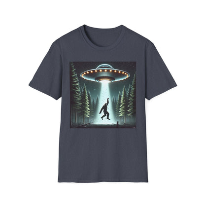 Funny UFO Abduction Unisex T-Shirt, Alien Theme Tee, Gift for Sci-Fi Lovers, Cool Graphic Shirt, Quirky Apparel, Unique Vintage Style