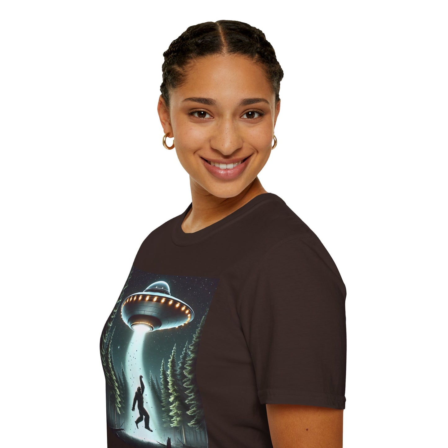 Funny UFO Abduction Unisex T-Shirt, Alien Theme Tee, Gift for Sci-Fi Lovers, Cool Graphic Shirt, Quirky Apparel, Unique Vintage Style