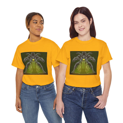 Alien Biker Neon Sci‑Fi Motorcycle T-Shirt