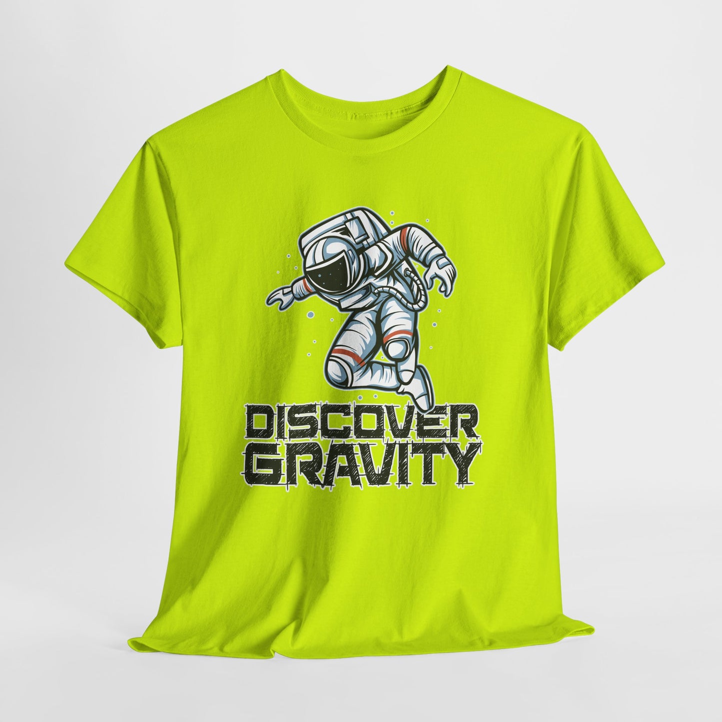 Discover Gravity. Unisex Heavy Cotton Tee - Fun Astronaut, Astronomy Graphic Tee - Unisex graphic design, png Express Delivery available