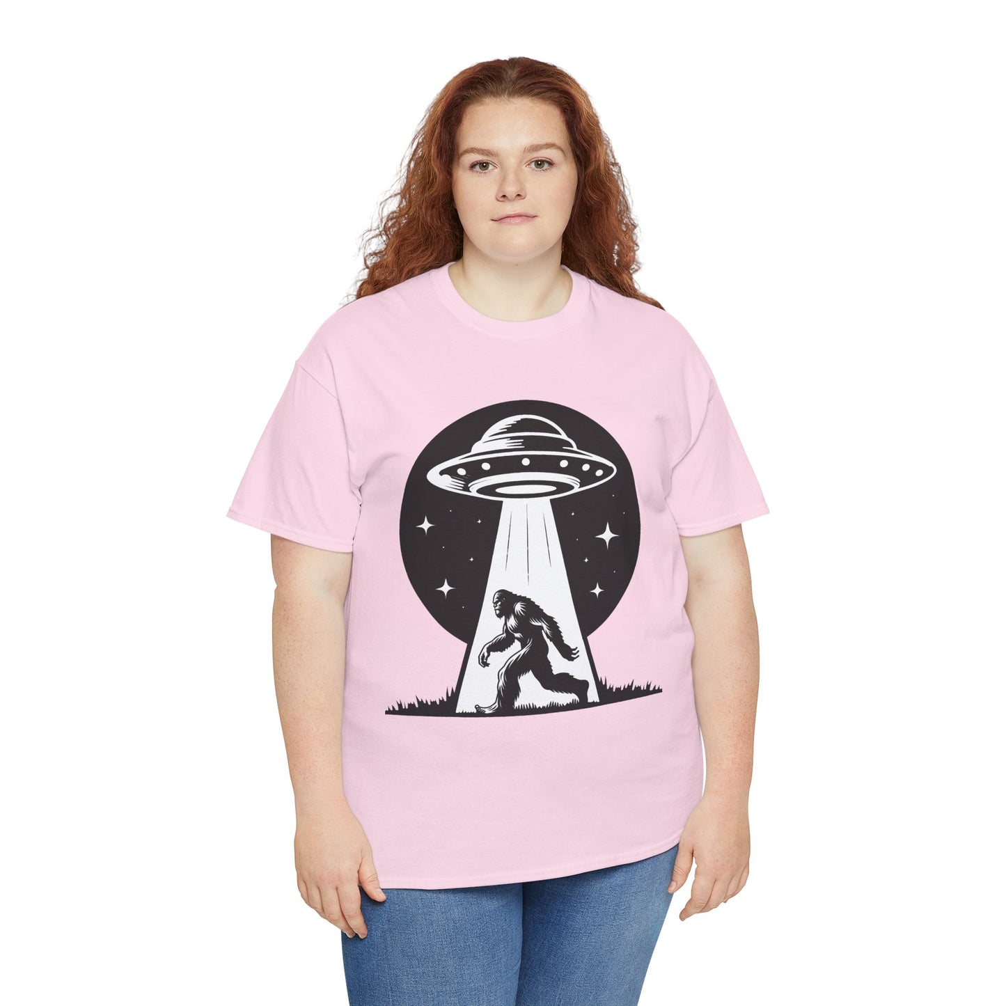 Bigfoot UFO Unisex Tee Graphic Design T-Shirt, GraphicTees, png, sublimation