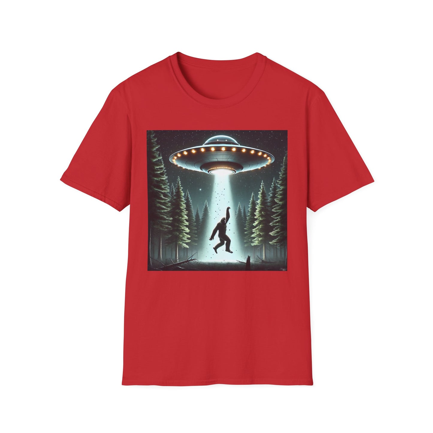 Funny UFO Abduction Unisex T-Shirt, Alien Theme Tee, Gift for Sci-Fi Lovers, Cool Graphic Shirt, Quirky Apparel, Unique Vintage Style