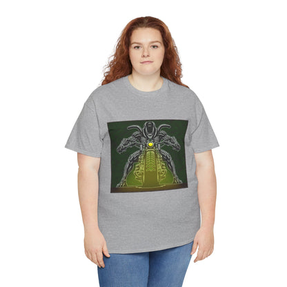 Alien Biker Neon Sci‑Fi Motorcycle T-Shirt