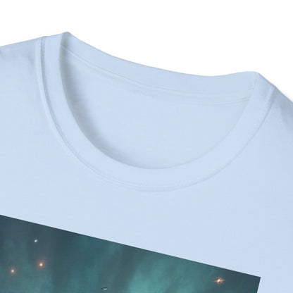 Roswell City Limits, Alien Sunset Softstyle T-Shirt | Unisex Graphic Tee, UFO Theme Shirt, Casual, Gift for Sci-Fi Lovers, Summer Fashion