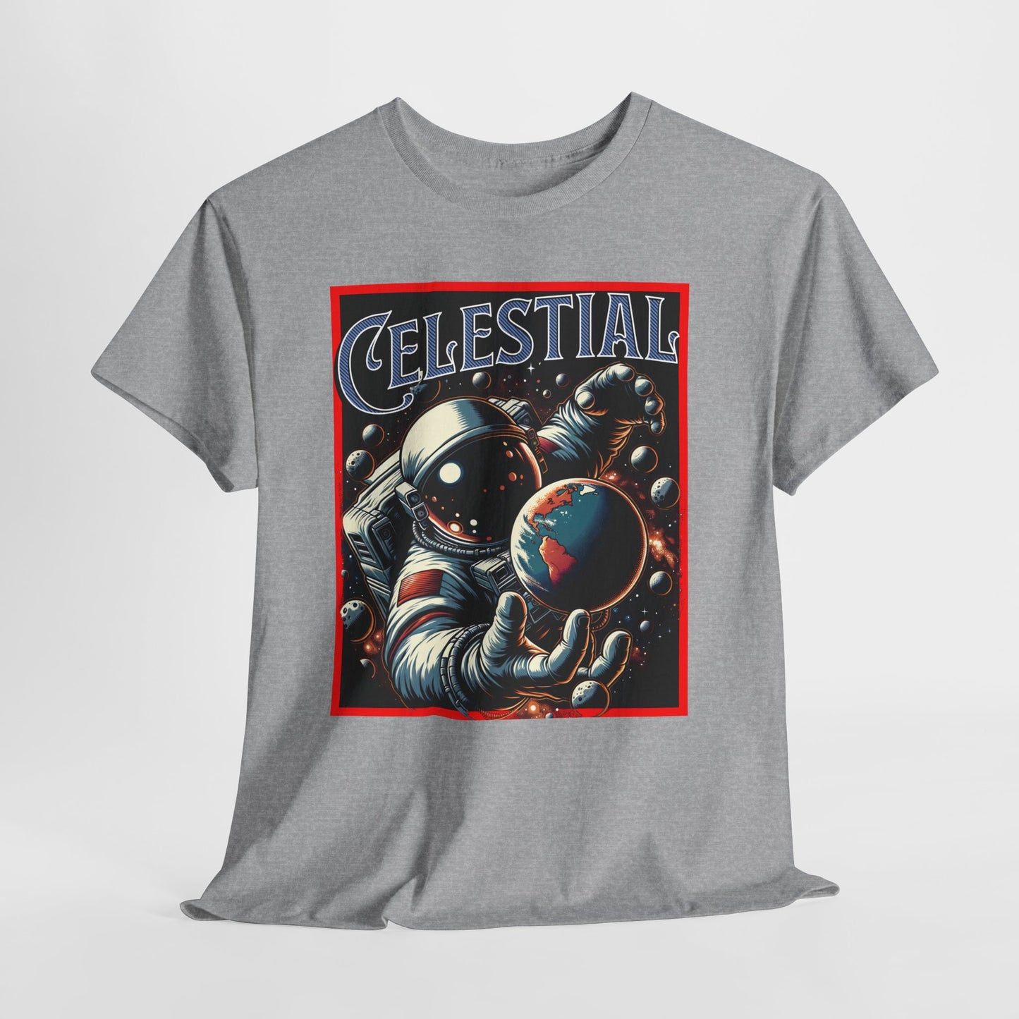 Celestial Astronaut Tee - Unisex Vintage Space Graphic T-Shirt, png, t-shirt, tshirts
