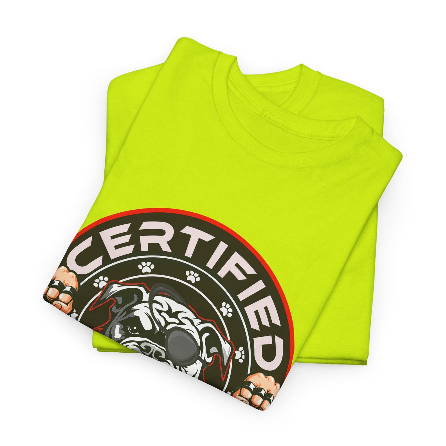 Certified Bounty Hunter, Unisex Heavy Cotton Tee, comedy, bulldog, print design, png, GraphicTees