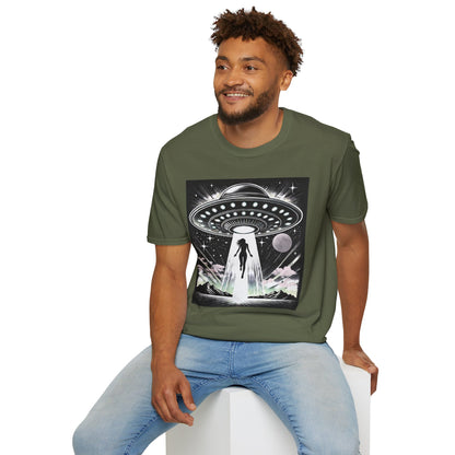 Cosmic Alien Abduction T-Shirt, Retro UFO Shirt, t-shirts, tshirts, Space Enthusiast Apparel, Graphic Tee, Gift for Sci-Fi Lovers, tees, png
