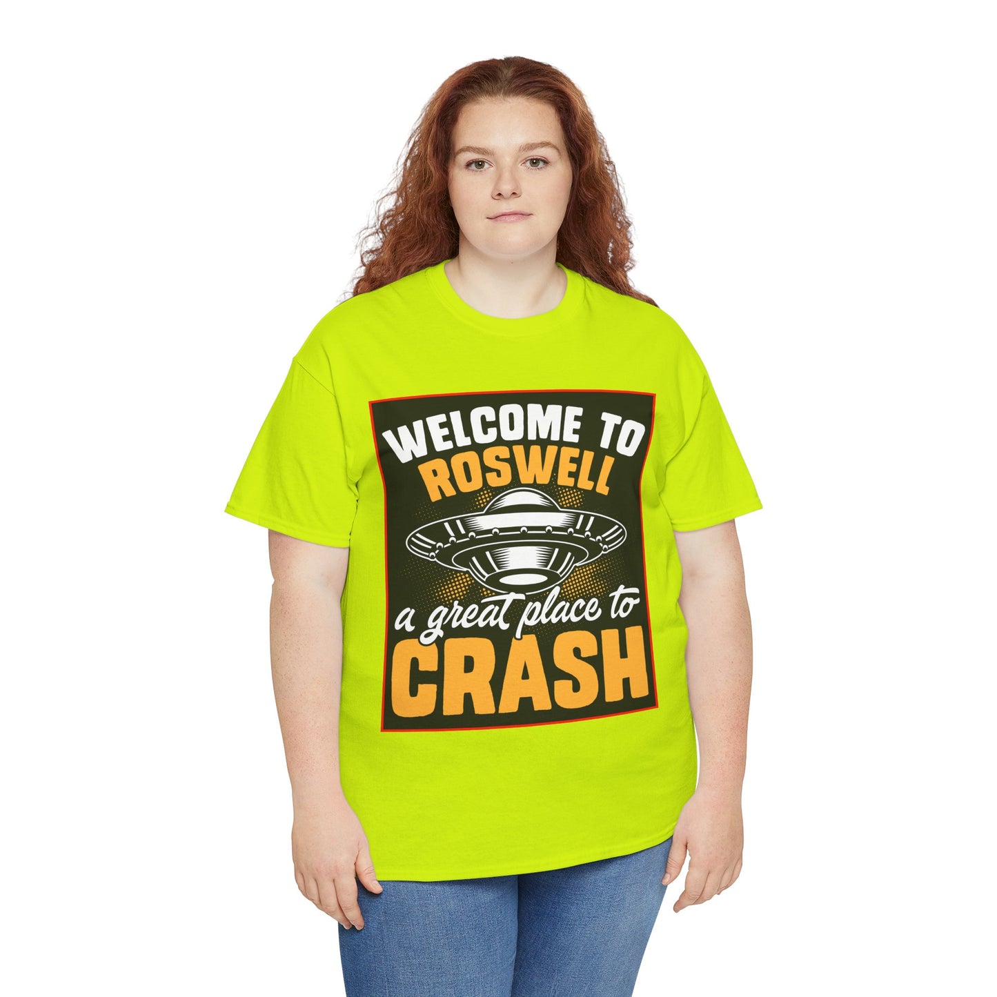Roswell, UFO, Unisex Heavy Cotton Tee