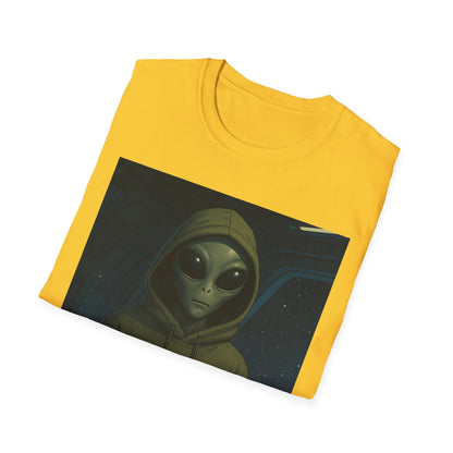 Humans Are Not Real, Alien Humor Unisex T-Shirt, Funny Graphic Tee, Space Lover Gift, Casual Wear, Gift for Nerds, Quirky Statement Shirt