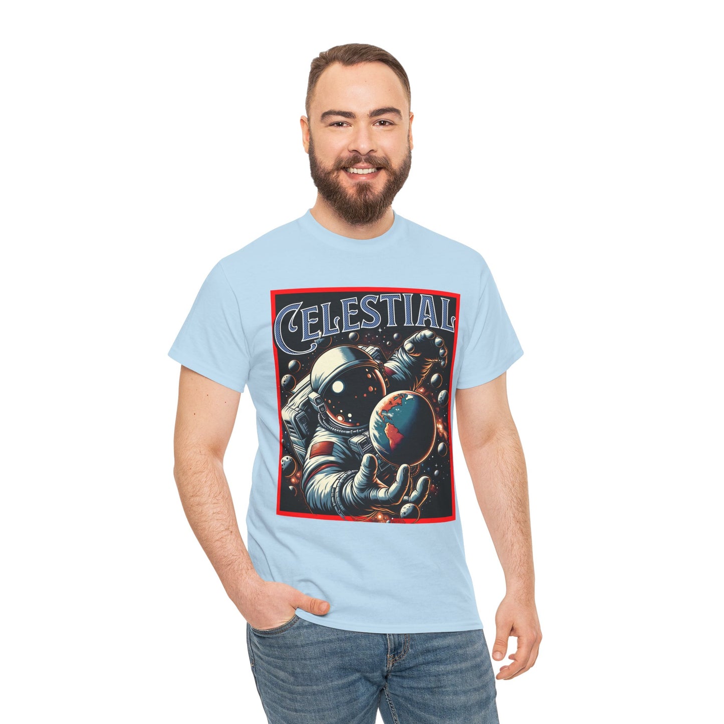 Celestial Astronaut Tee - Unisex Vintage Space Graphic T-Shirt, png, t-shirt, tshirts