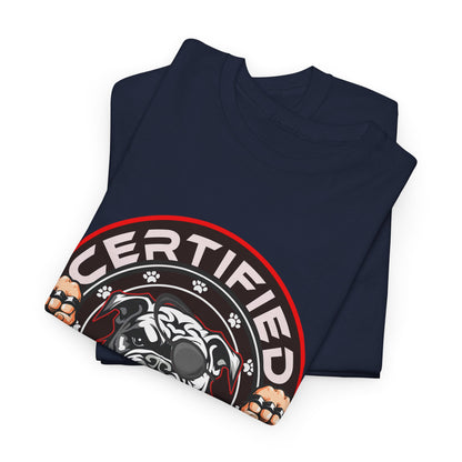 Certified Bounty Hunter, Unisex Heavy Cotton Tee, comedy, bulldog, print design, png, GraphicTees