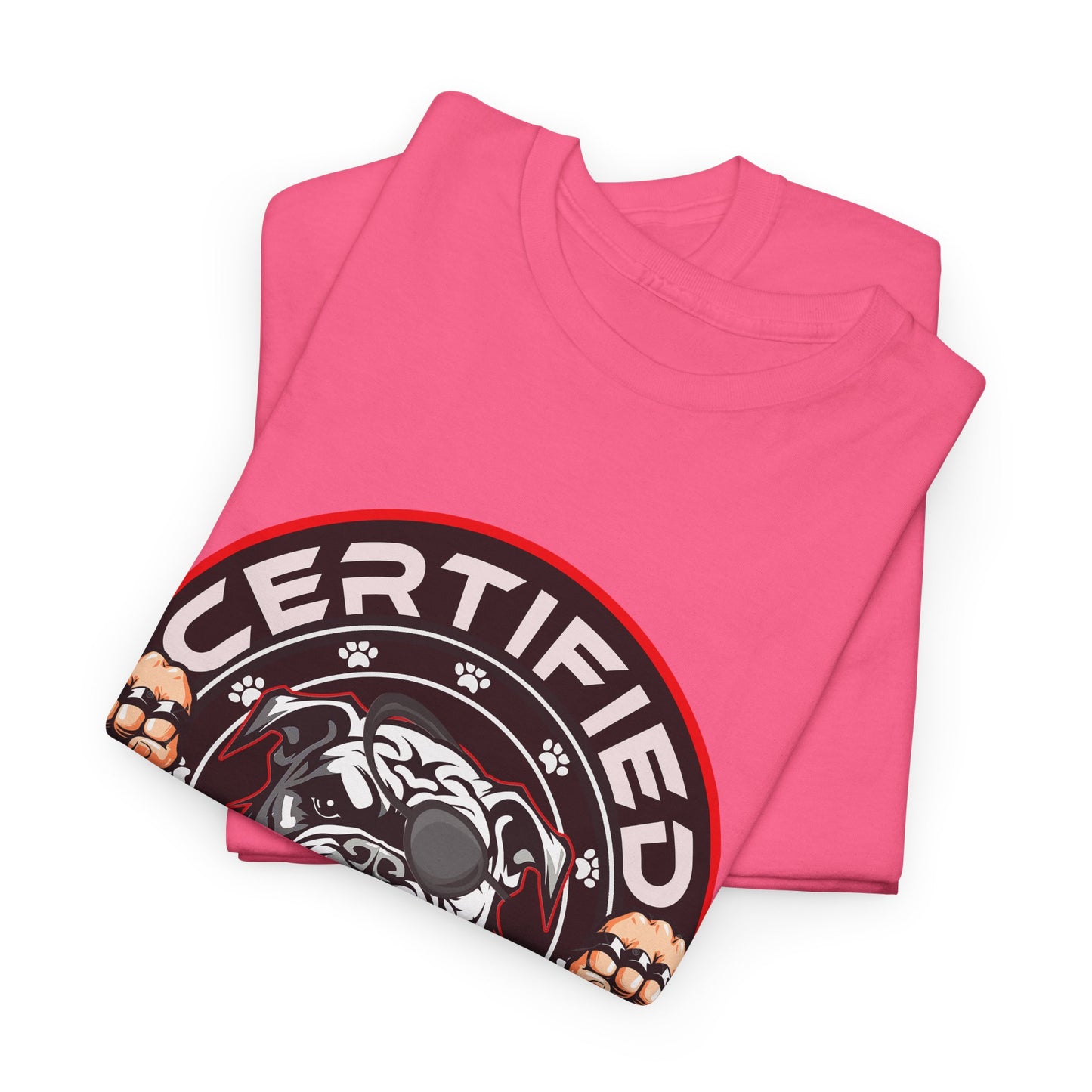 Certified Bounty Hunter, Unisex Heavy Cotton Tee, comedy, bulldog, print design, png, GraphicTees