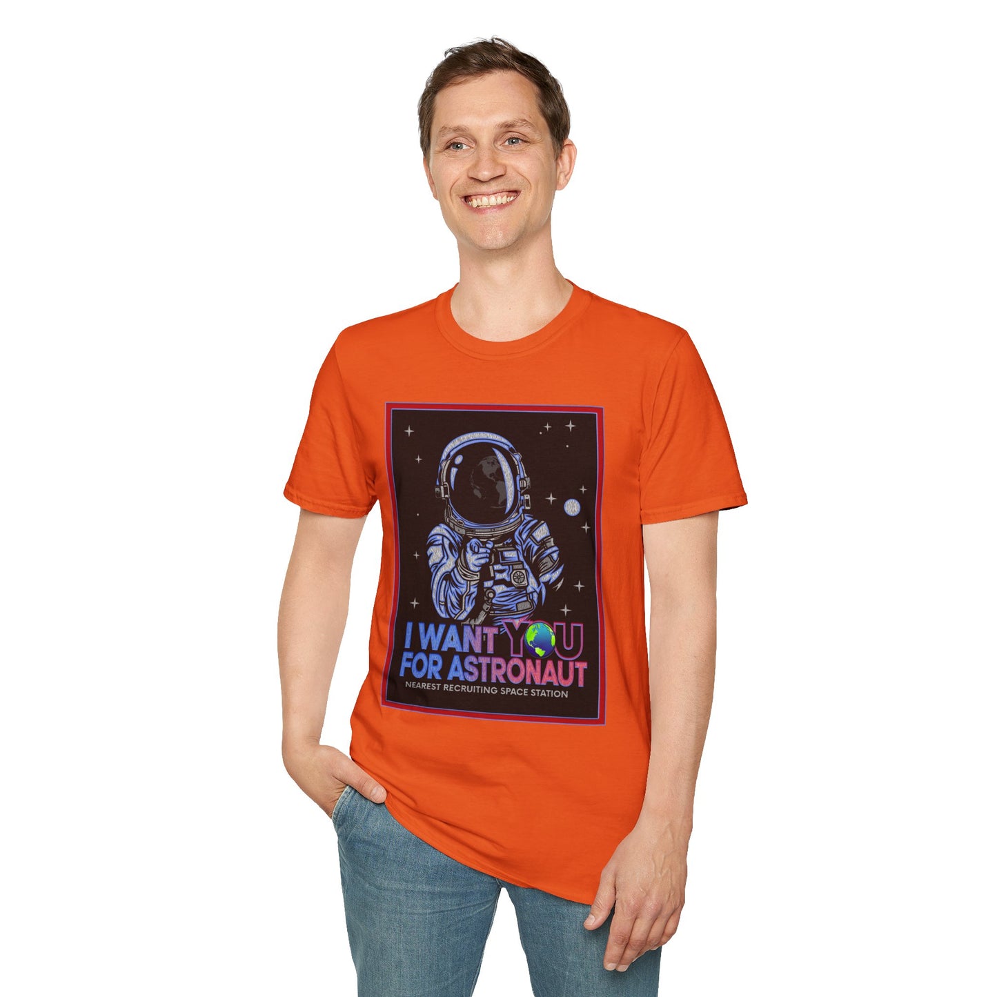 Astronaut Recruitment T-Shirt, Space Lover Gift, Unisex Tee, Science Fiction Apparel, Graphic Shirt, Outer Space Fashion, Graphic design