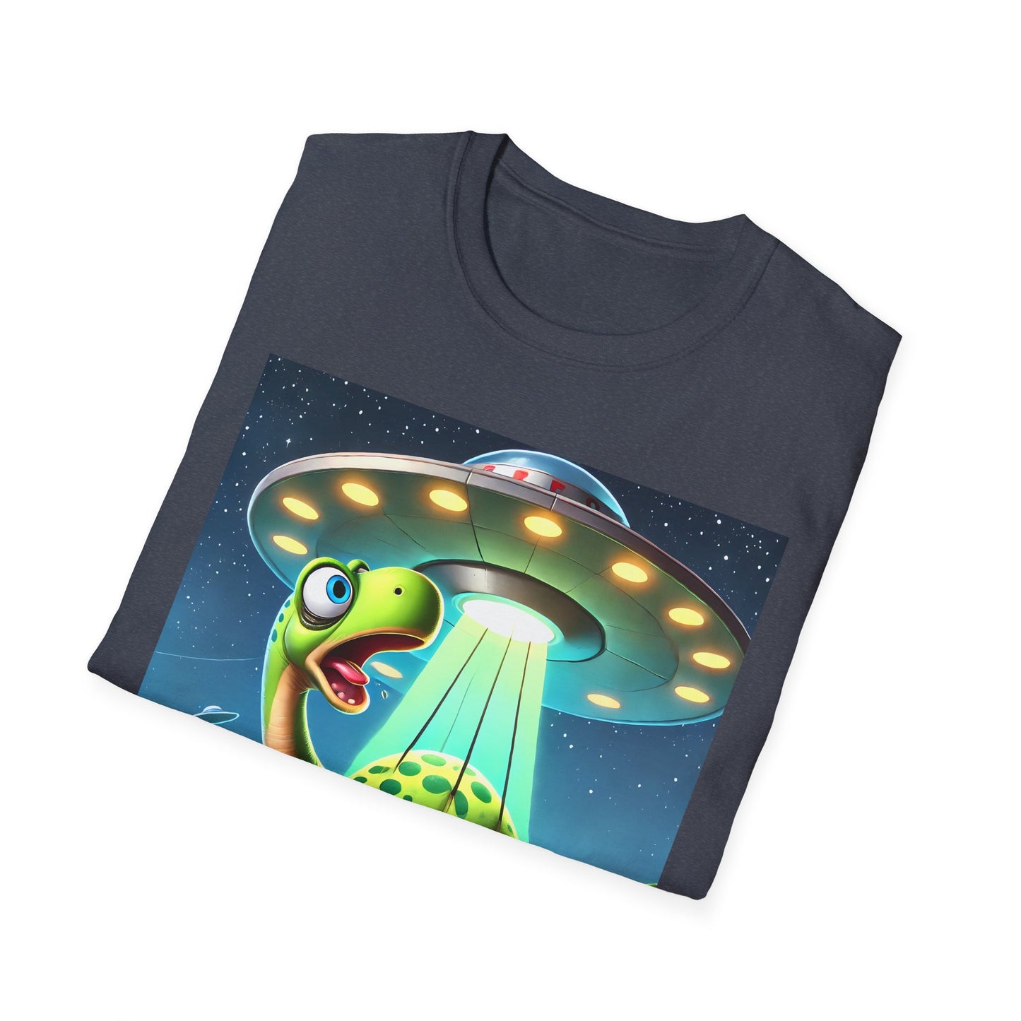 Cute Alien Dinosaur Unisex T-Shirt, Fun Graphic Tee, Kids & Adults, Space Theme, Playful Gift Idea, Birthday, Casual Wear