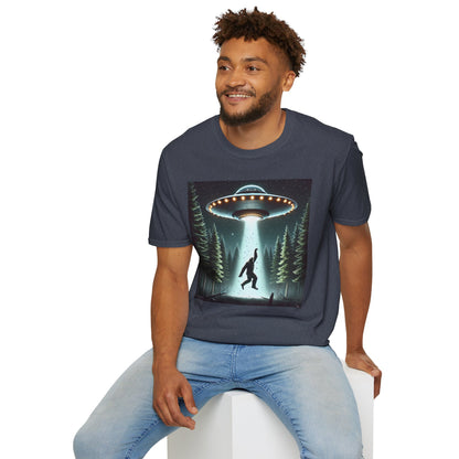 Funny UFO Abduction Unisex T-Shirt, Alien Theme Tee, Gift for Sci-Fi Lovers, Cool Graphic Shirt, Quirky Apparel, Unique Vintage Style