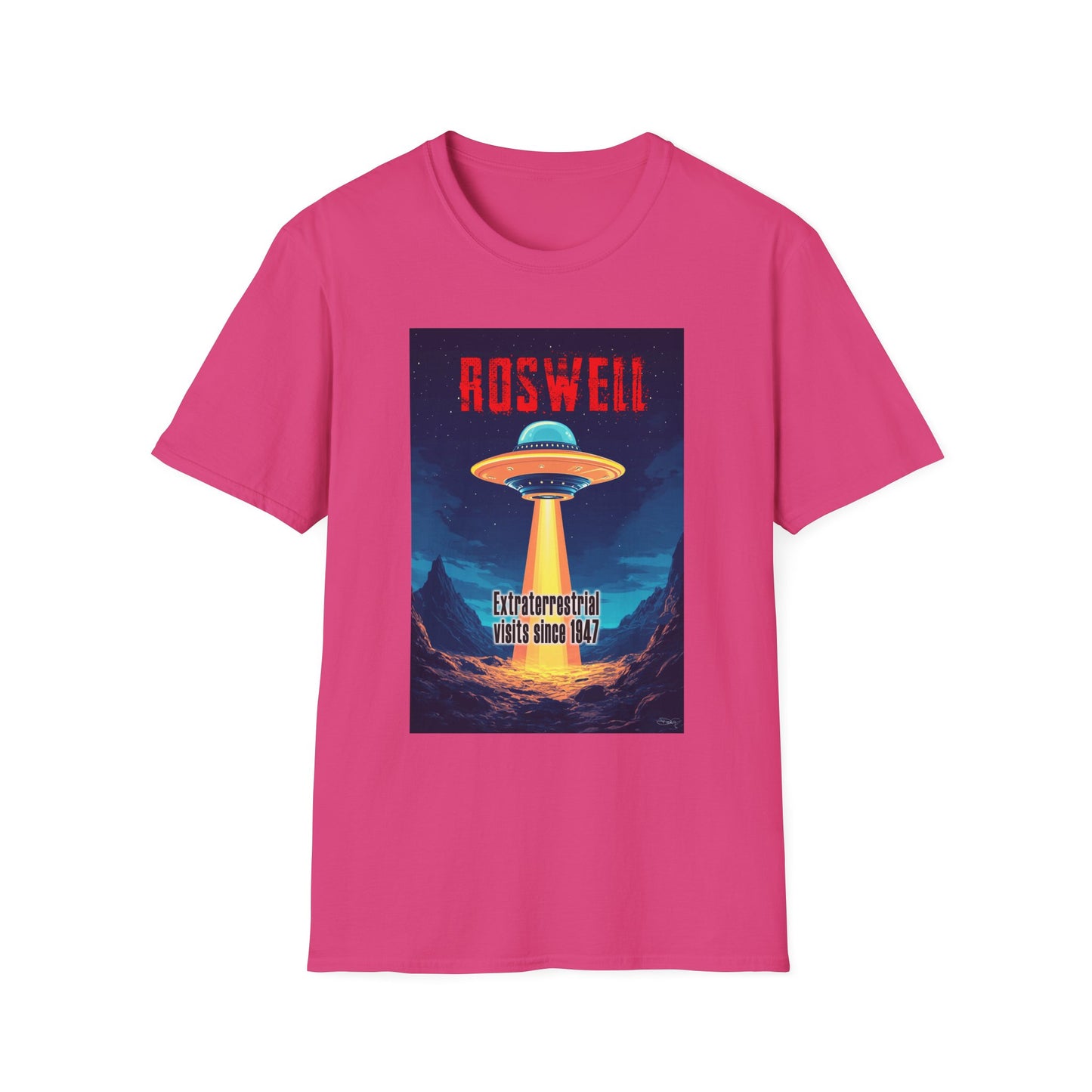 Roswell Alien Encounter Unisex T-Shirt, Retro Space UFO Tee, Sci-Fi Lovers Gift, Convention Wear, Extraterrestrial Tee, graphic design, png