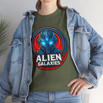 Alien Galaxies T-Shirt — Sci‑Fi Alien Emblem Tee, unisex, t-shirt, png, graphic design