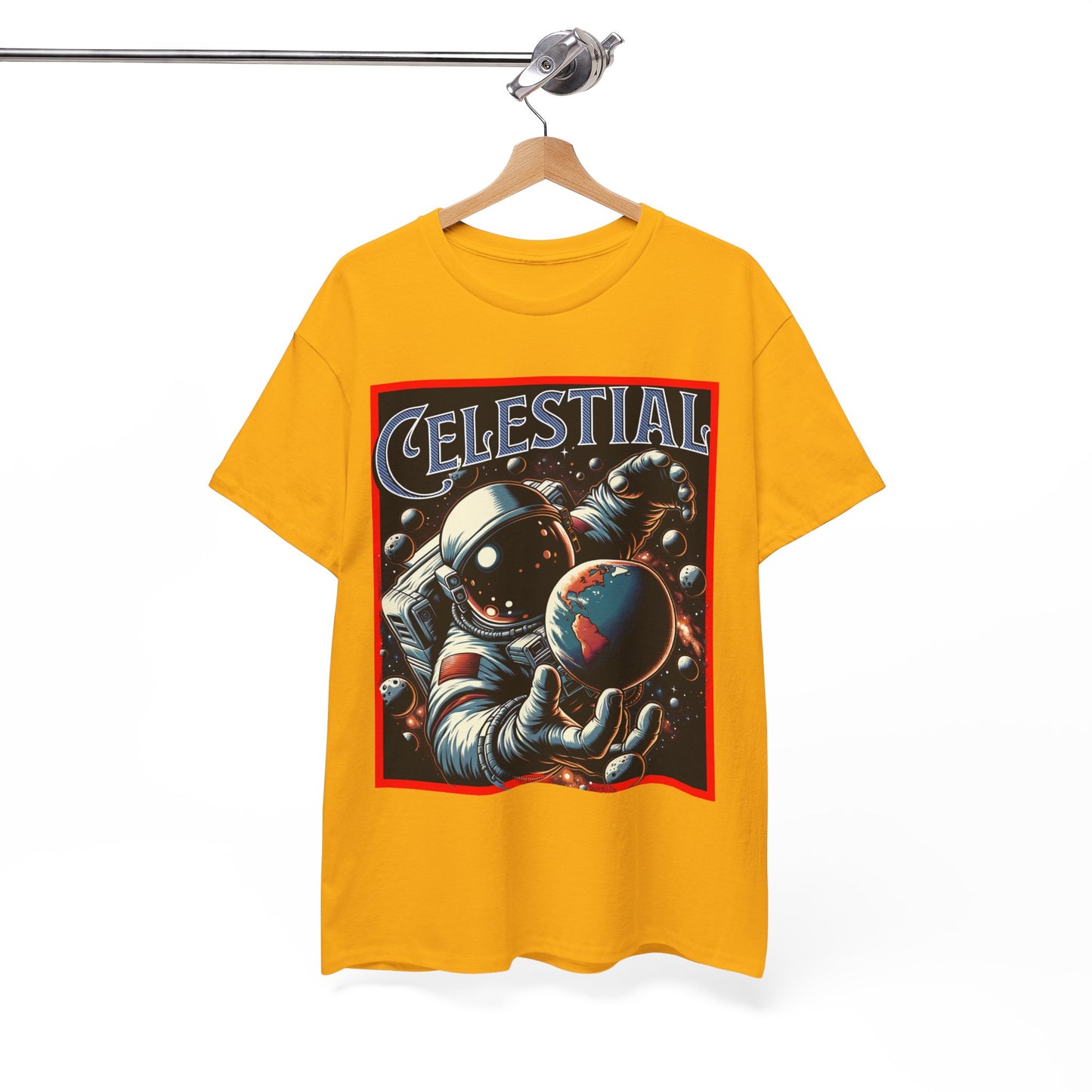 Celestial Astronaut Tee - Unisex Vintage Space Graphic T-Shirt, png, t-shirt, tshirts