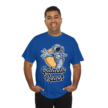 Galactic Reach, Astronaut, Unisex Heavy Cotton Tee, Express Delivery available, graphic design, png