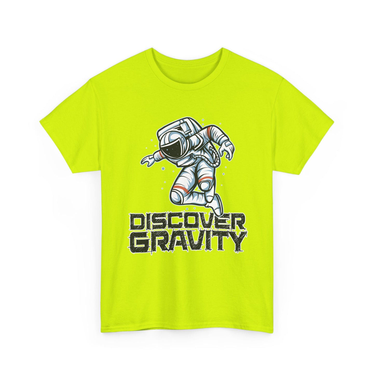 Discover Gravity. Unisex Heavy Cotton Tee - Fun Astronaut, Astronomy Graphic Tee - Unisex graphic design, png Express Delivery available