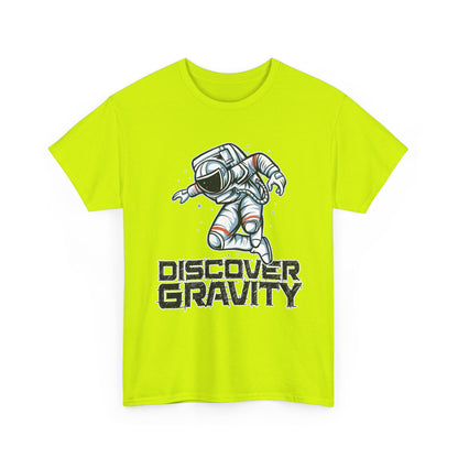 Discover Gravity. Unisex Heavy Cotton Tee - Fun Astronaut, Astronomy Graphic Tee - Unisex graphic design, png Express Delivery available