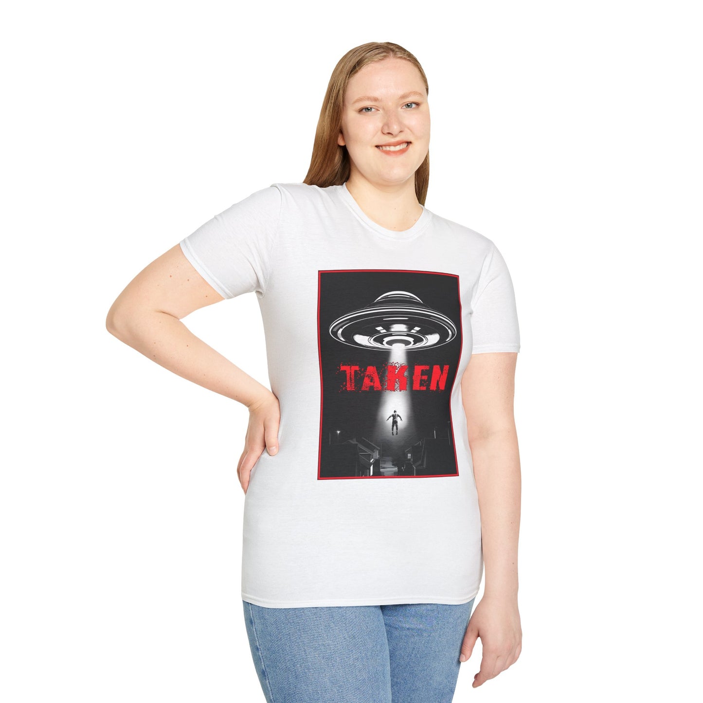 Taken, Alien Abduction, Unisex T-Shirt, Taken Graphic Tee, UFO Gift, Casual Wear, Sci-Fi Fan Apparel, Fun Statement Shirt, GraphicTees