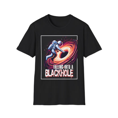 Falling Into a Blackhole Unisex Softstyle, T-Shirt, Space Lover Gift, Sci-Fi Tee, Astronomy Shirt, Creative Graphic T-Shirt, Gift Astronaut