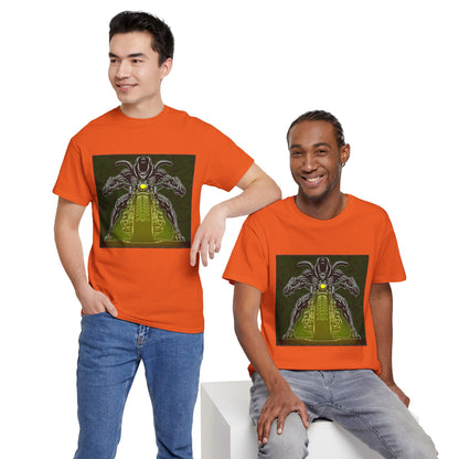 Alien Biker Neon Sci‑Fi Motorcycle T-Shirt