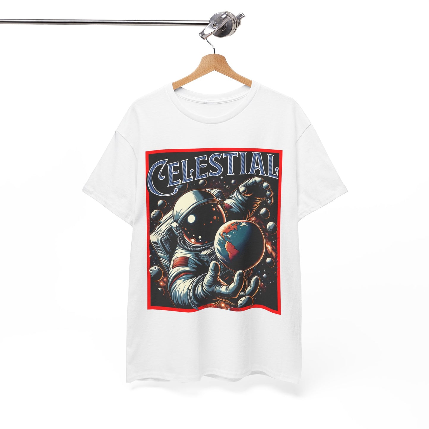Celestial Astronaut Tee - Unisex Vintage Space Graphic T-Shirt, png, t-shirt, tshirts