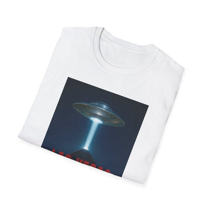 Luxor UFO, Las Vegas UFO Unisex Softstyle T-Shirt - Retro Nevada Design, graphic design, t-shirts, tshirts, tees, GraphicTees, png