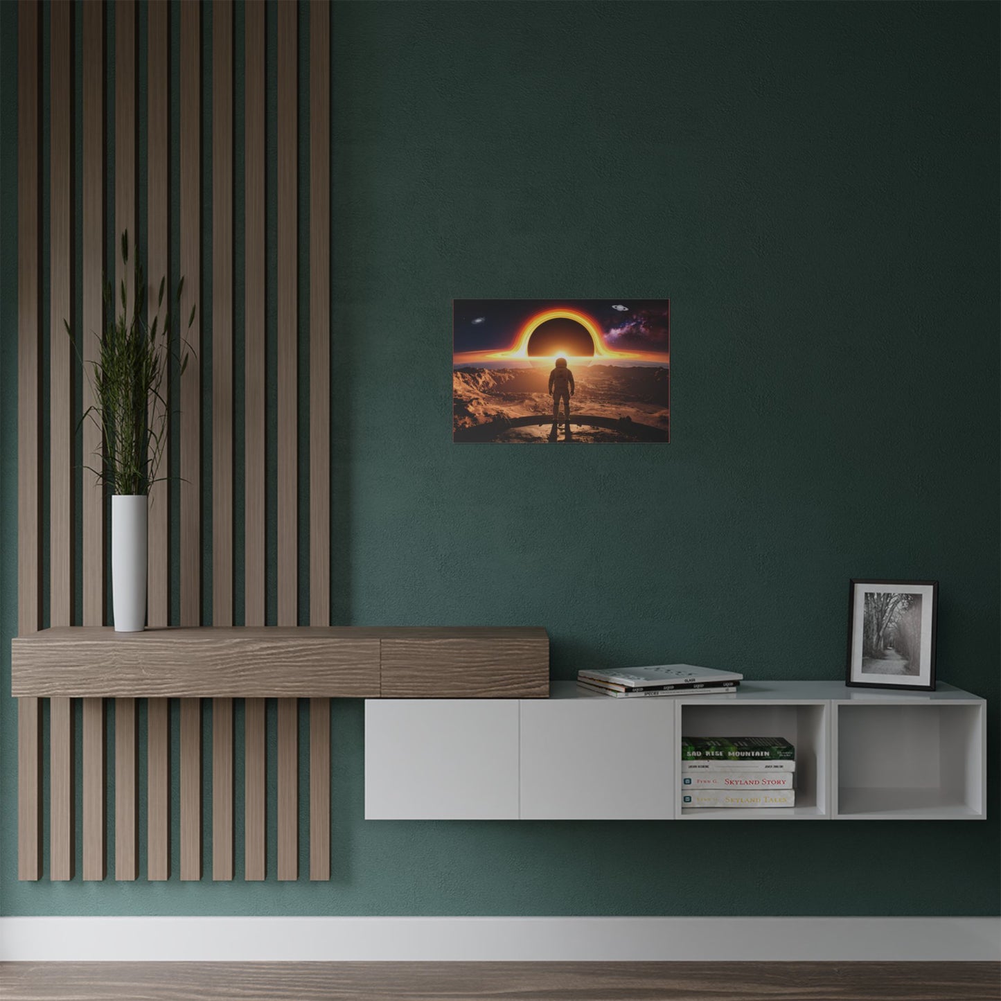 Astronaut Watching Blackholes, Satin Poster, Space Art Print, Cosmic Decor, Wall Art for Space Lovers, Unique Gift for Astronaut Fans, t-shirts, tshirts, tees