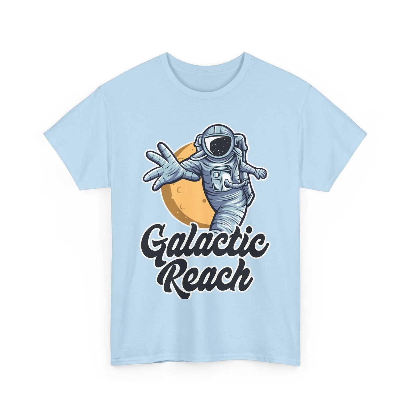 Galactic Reach, Astronaut, Unisex Heavy Cotton Tee, Express Delivery available, graphic design, png