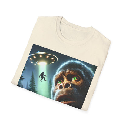Bigfoot UFO Unisex T-Shirt, Funny Graphic Tee, Gift for Alien Lovers, Unique Summer Shirt, Casual Everyday Wear, t-shirt, tshirts, party, png, tshirt