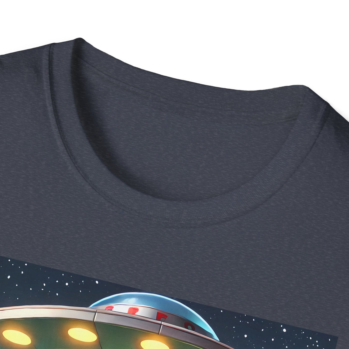 Cute Alien Dinosaur Unisex T-Shirt, Fun Graphic Tee, Kids & Adults, Space Theme, Playful Gift Idea, Birthday, Casual Wear