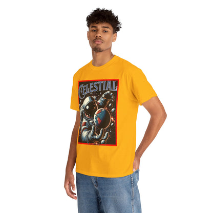 Celestial Astronaut Tee - Unisex Vintage Space Graphic T-Shirt, png, t-shirt, tshirts
