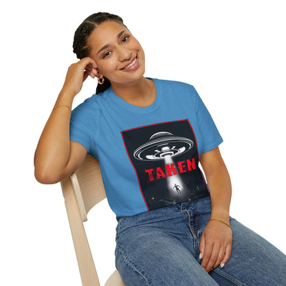 Taken, Alien Abduction, Unisex T-Shirt, Taken Graphic Tee, UFO Gift, Casual Wear, Sci-Fi Fan Apparel, Fun Statement Shirt, GraphicTees